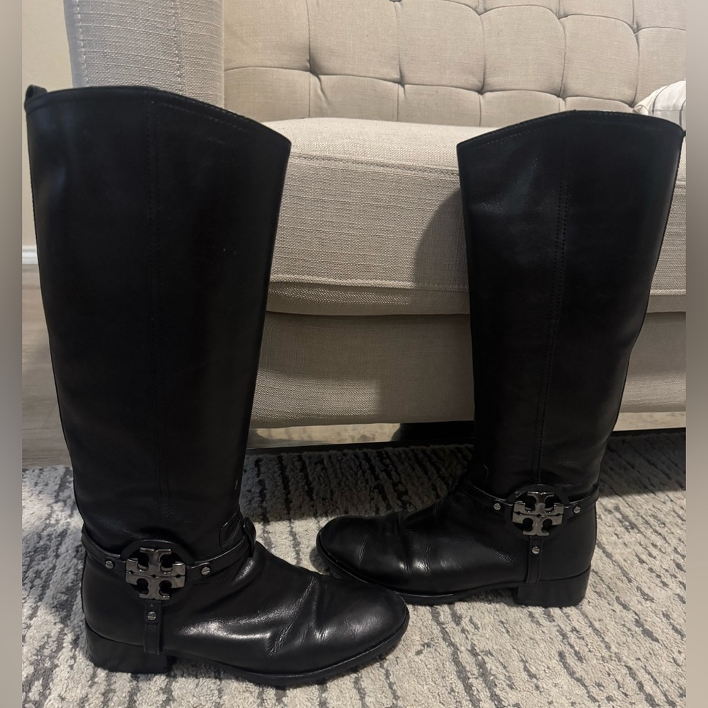 Tory Burch black miller- knee high